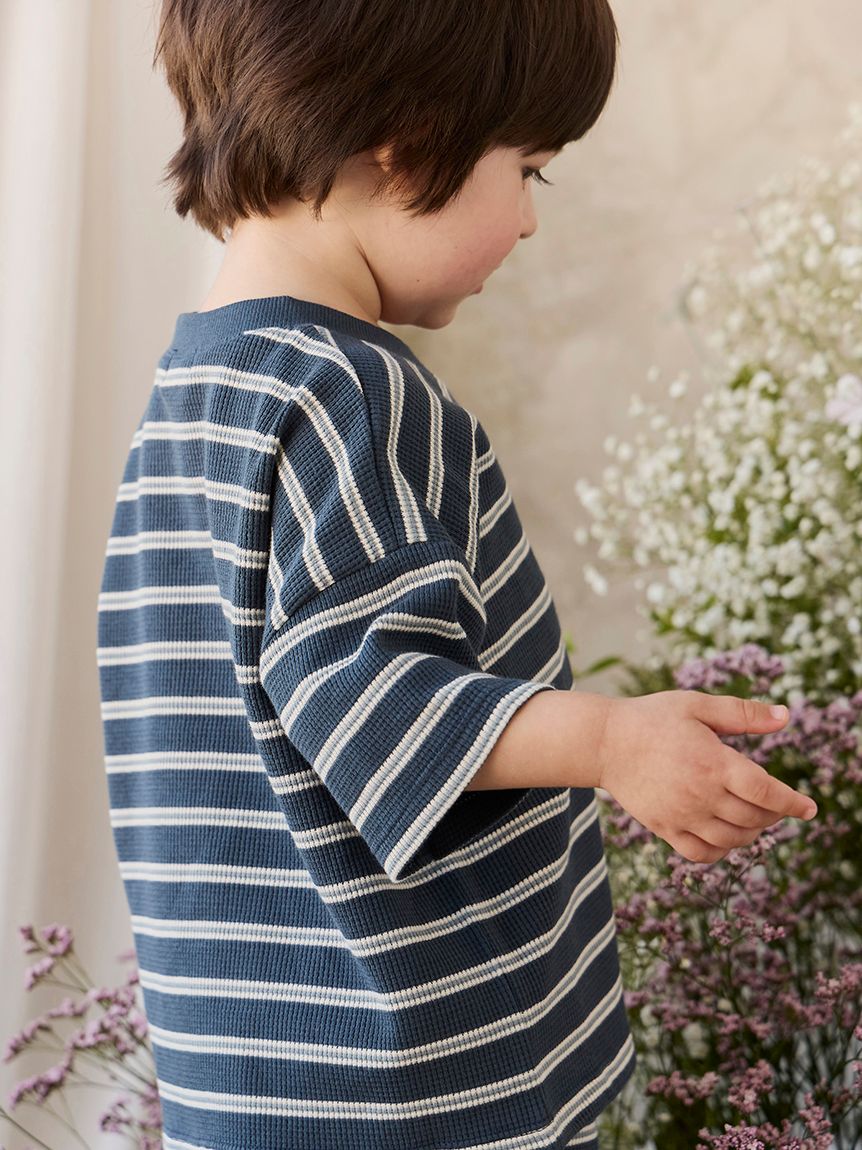 ボーダーTシャツ Dreamer Stripe Captain／オーガニックコットン(洋服