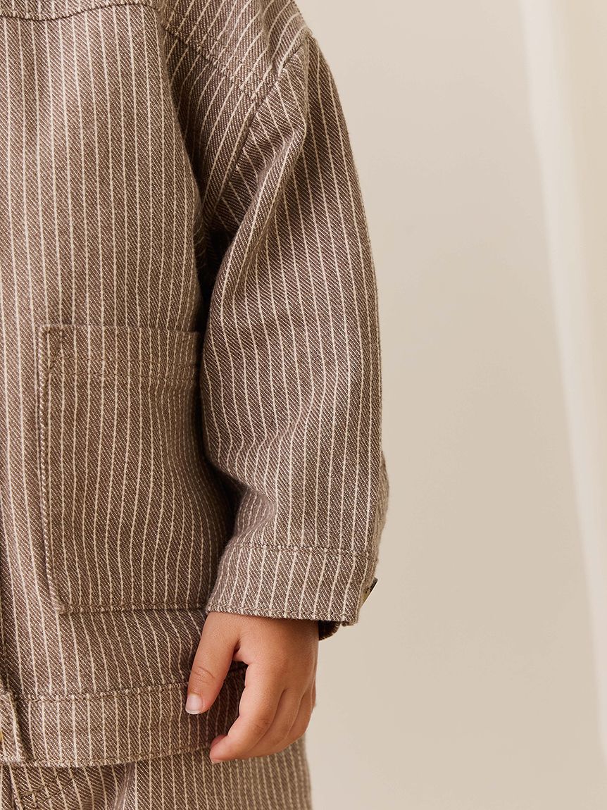 ベビー＆キッズ】ジャケットMini Pinstripe Cassava / Iroko（80
