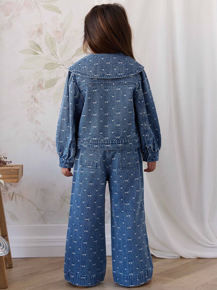 ベビー＆キッズ】リボンJQデニムジャケットAmour Bows Denim（80