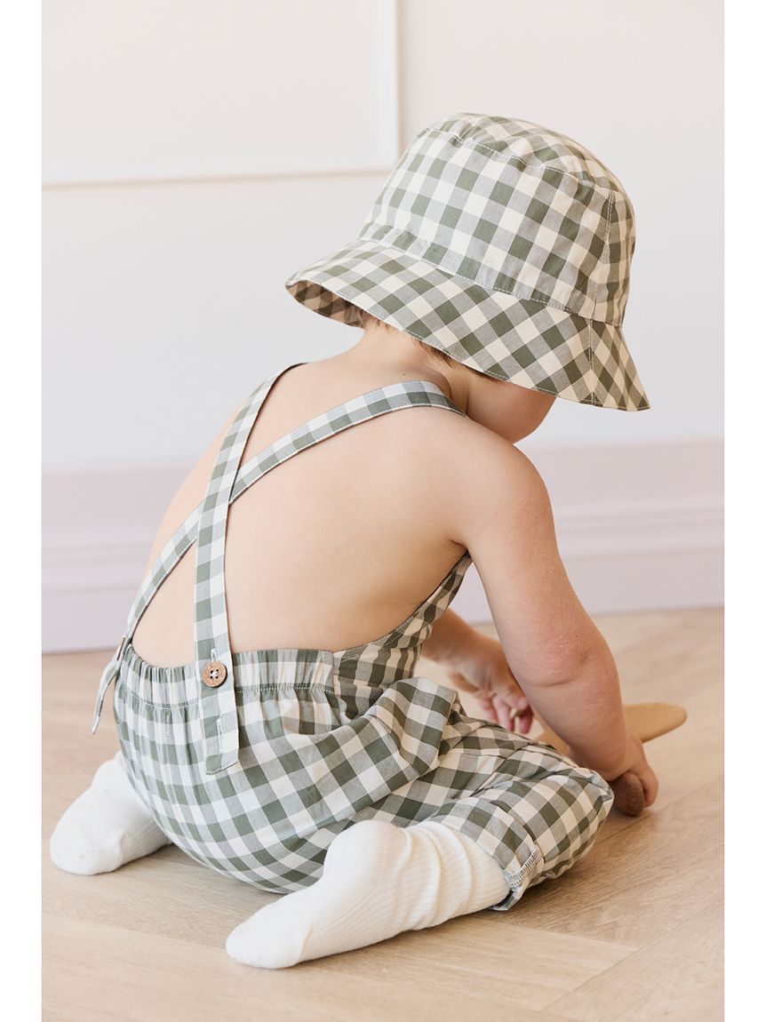 オーバーオールGingham Grape Leaf(サロペット) │ JAMIE KAY