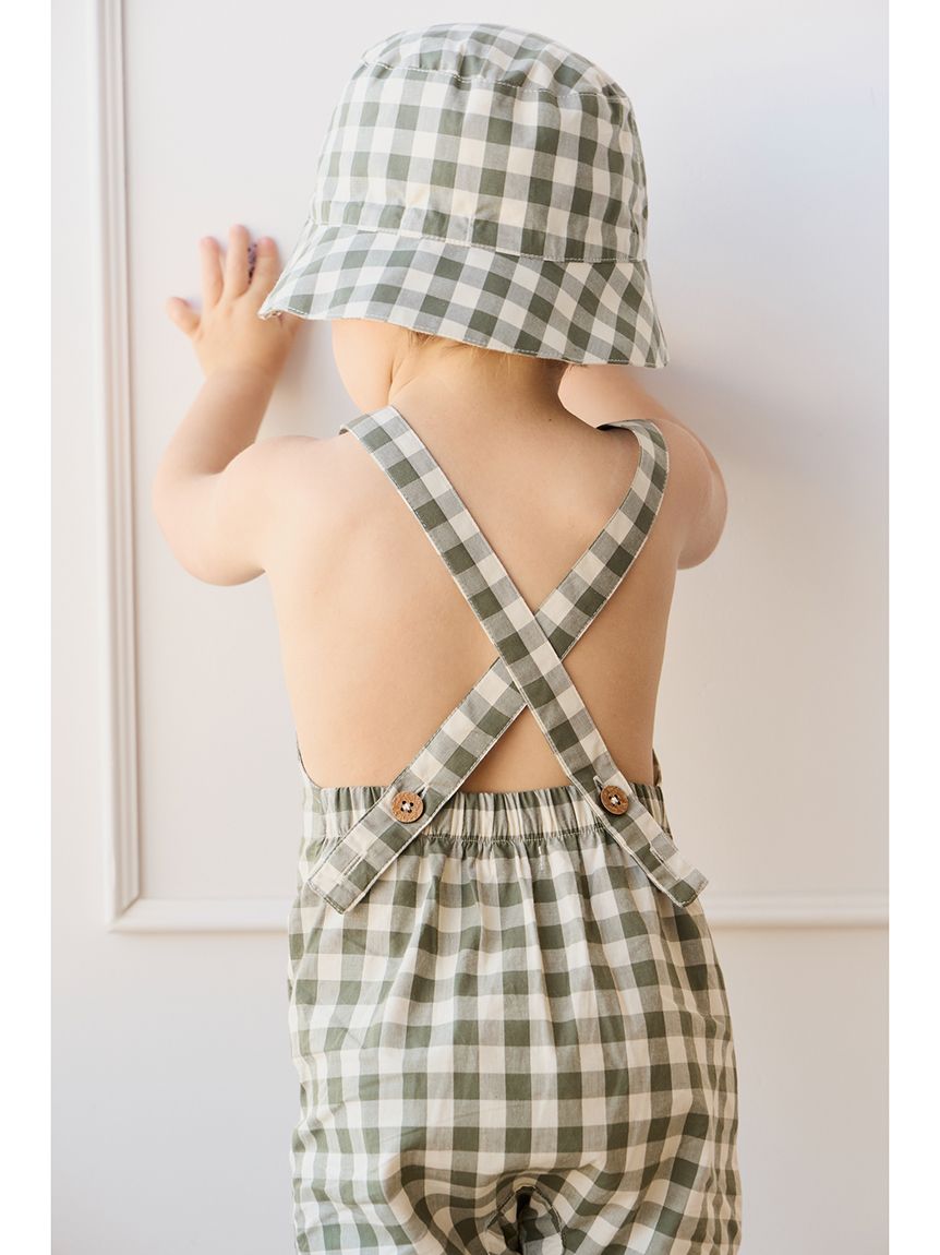 オーバーオールGingham Grape Leaf(サロペット) │ JAMIE KAY