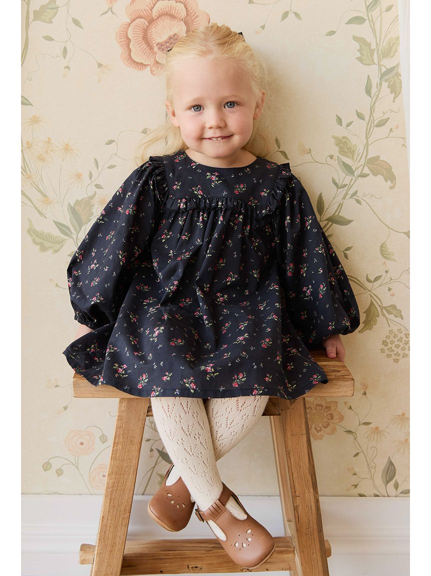 baby triana ホワイト/ブラック 七分袖 ワンピース 24/36ヶ月 baby triana ホワイト/ブラック 七分袖 ワンピース 24/36ヶ月