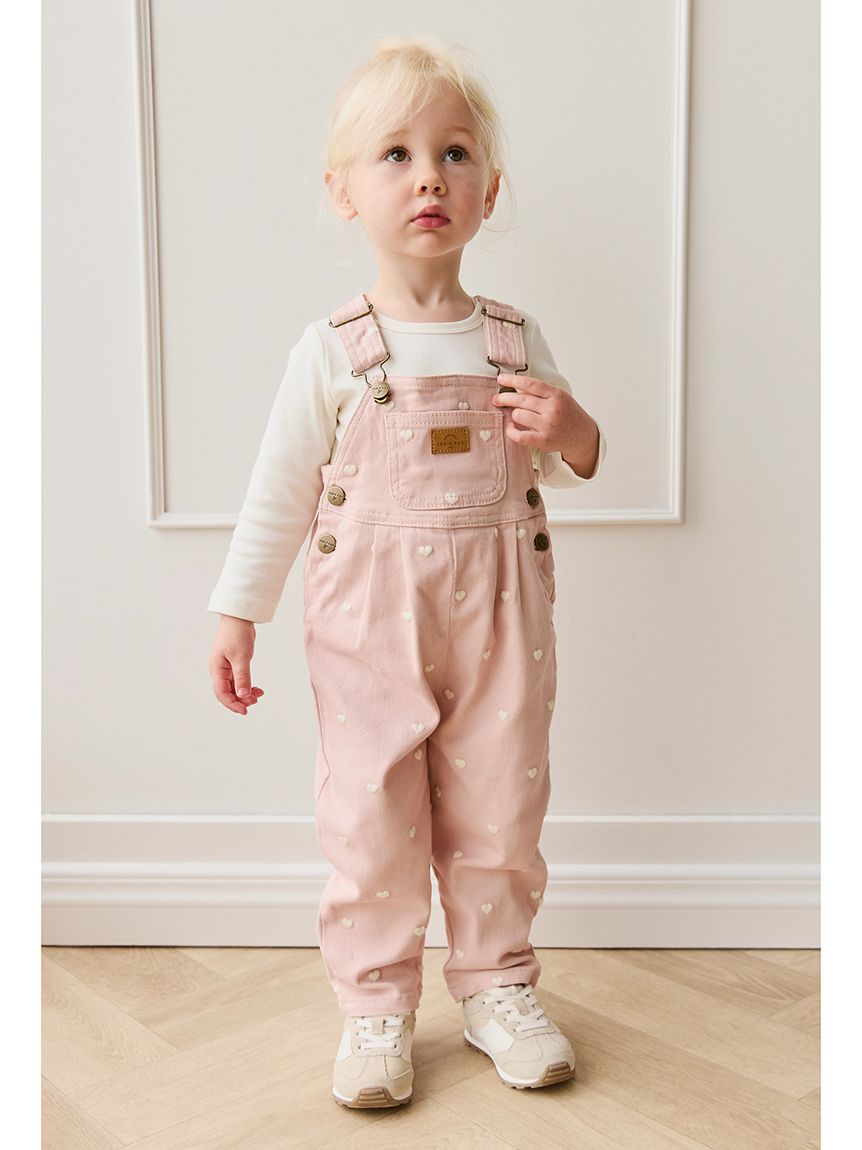 コットンツィルオーバーオールPetite Heart Peach(洋服) │ JAMIE KAY