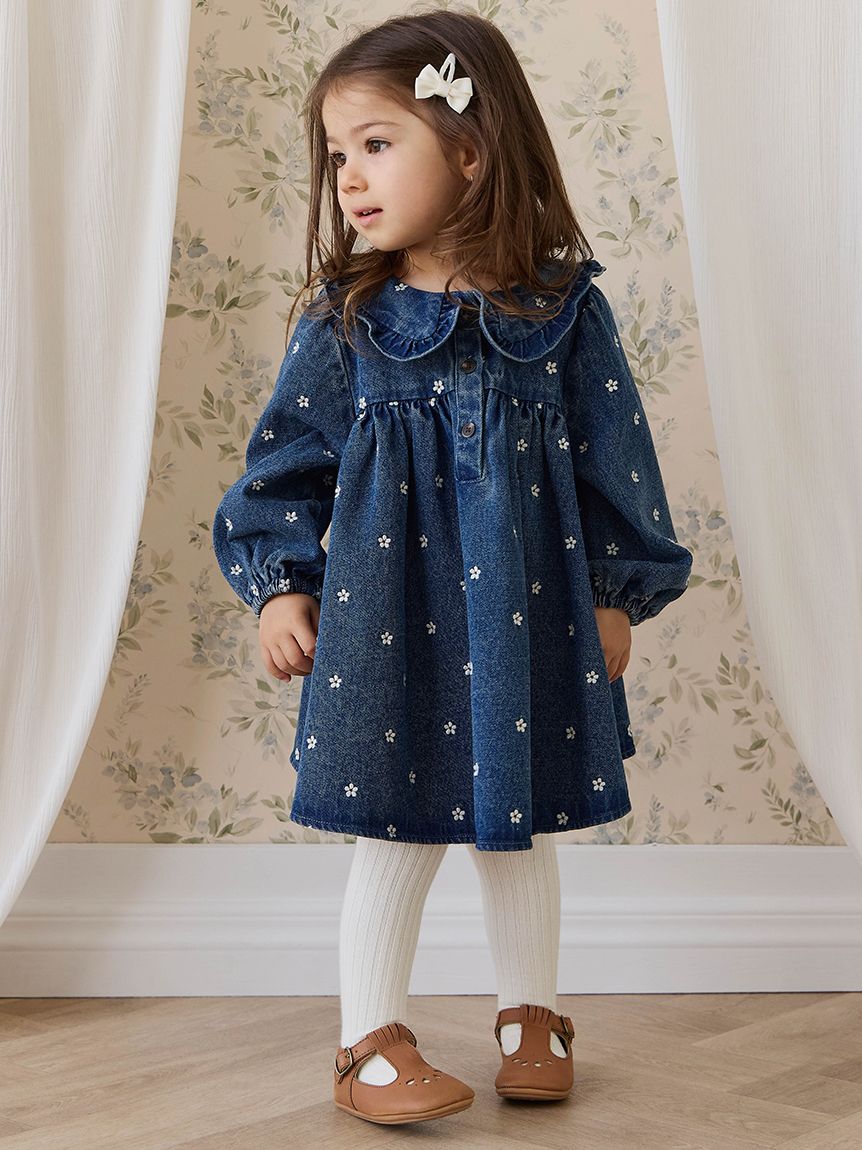 フラワーデニムワンピース Josie Floral Denim(洋服) │ JAMIE KAY