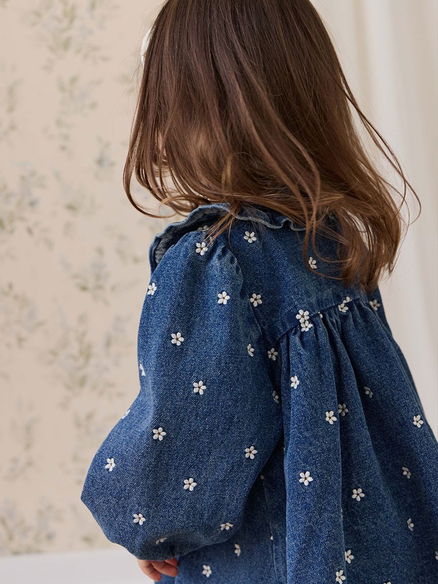 フラワーデニムワンピース Josie Floral Denim(洋服) │ JAMIE KAY