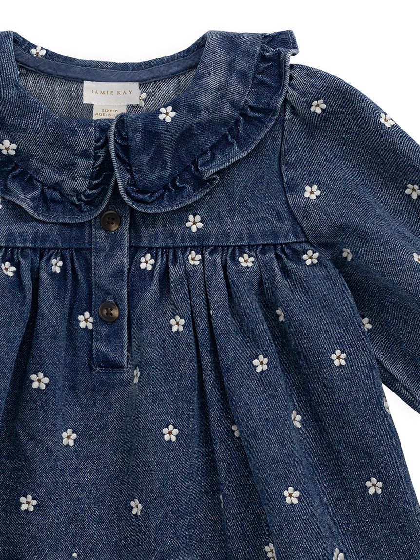 フラワーデニムワンピース Josie Floral Denim(洋服) │ JAMIE KAY