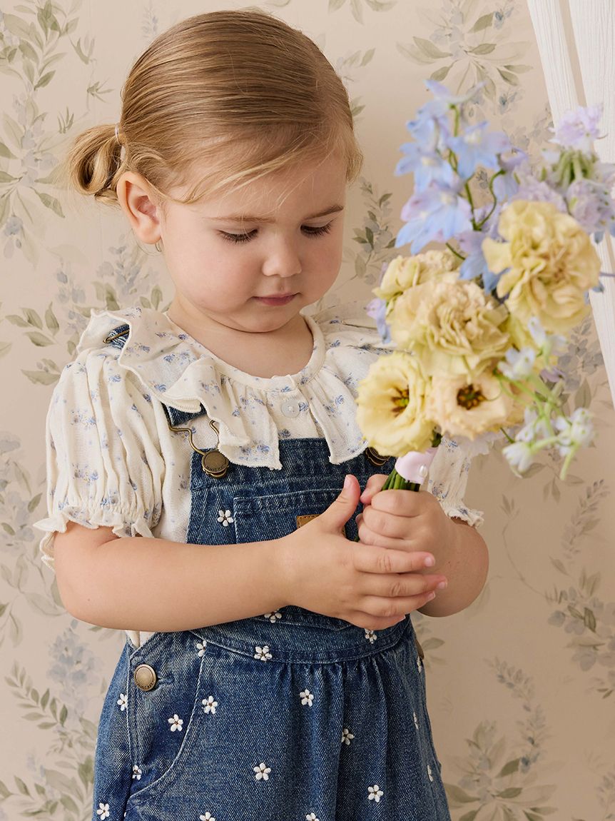 フラワーデニムオーバーオールJosie Floral Denim(洋服) │ JAMIE KAY