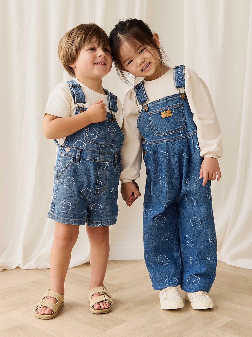 ベビー＆キッズ】Haruデニムショートオーバーオール（70～120cm）(洋服