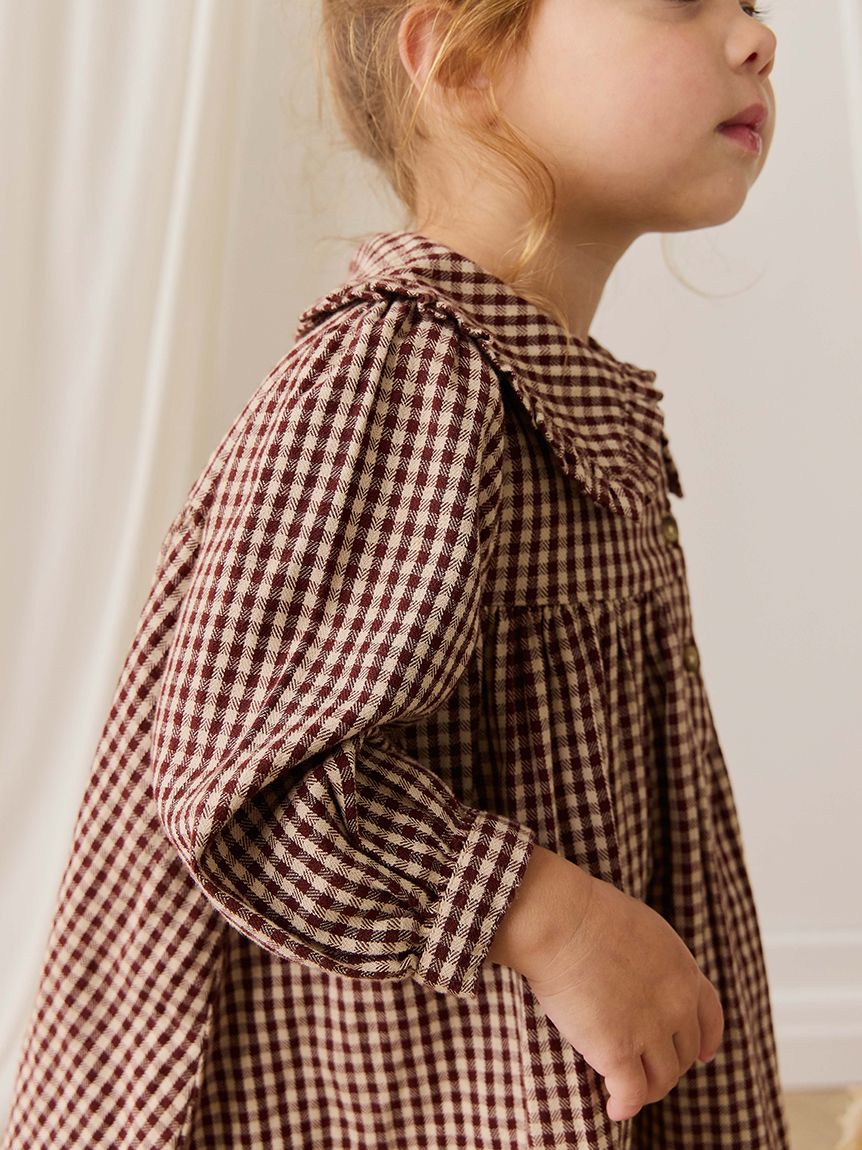 長袖ワンピースCinnamon Gingham(洋服) │ JAMIE KAY （ジェイミーケイ