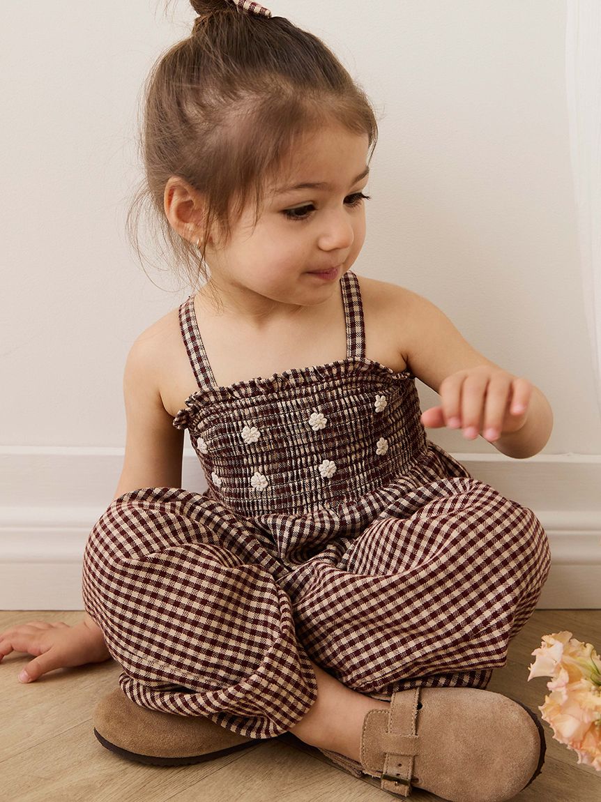 ベビー＆キッズ】ジャンプスーツCinnamon Gingham（70～120cm）(洋服