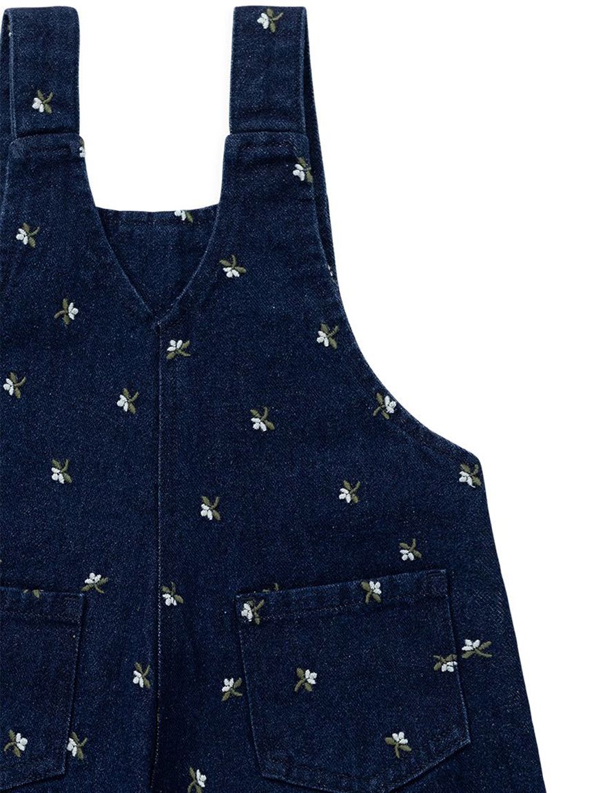 ベビー＆キッズ】刺繍デニムオーバーオール Lisa Indigo（70～120cm