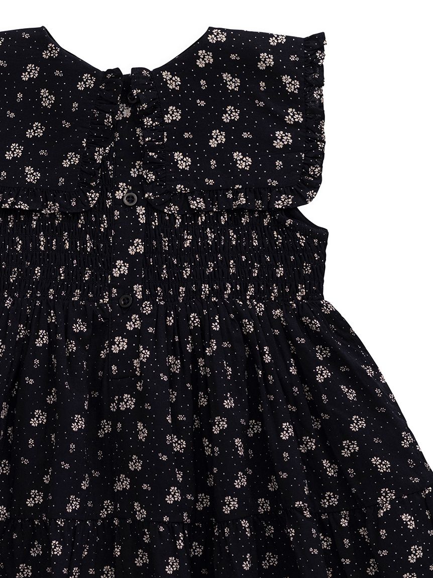 ベビー＆キッズ】花柄ノースリーブワンピース Maisie Navy