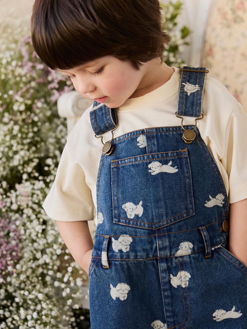 ベビー＆キッズ】デニムショートオーバーオール Finnegan Denim（70
