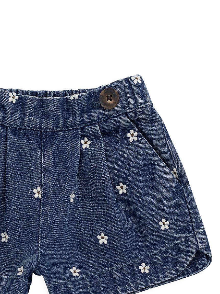 ベビー＆キッズ】フラワーデニムショートパンツ Josie Floral Denim
