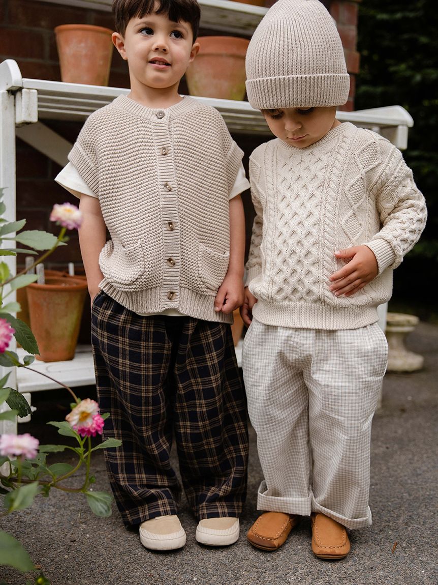 【長期保管】ジェレミースコット  kids 14cm ベアー ベビー＆キッズ】ロングパンツ Woodland Check（70～100cm）(洋服