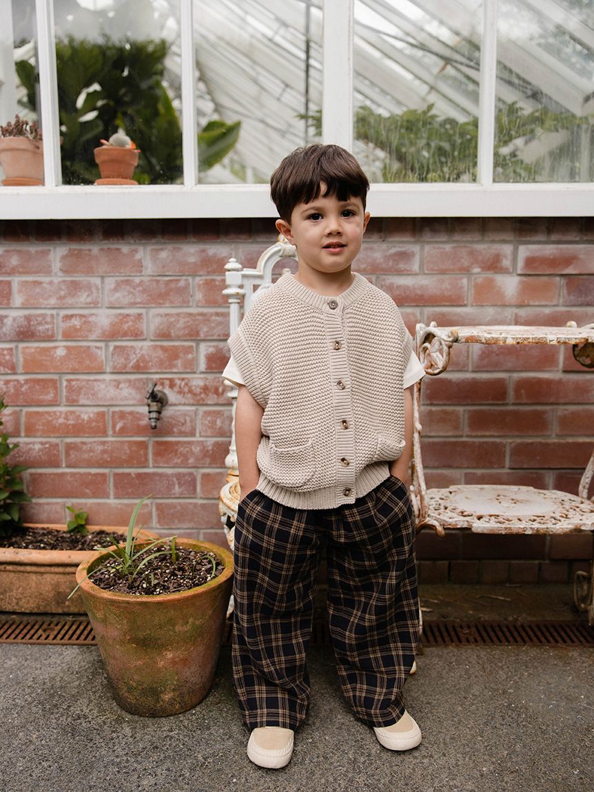 【長期保管】ジェレミースコット  kids 14cm ベアー ベビー＆キッズ】ロングパンツ Woodland Check（70～100cm）(洋服