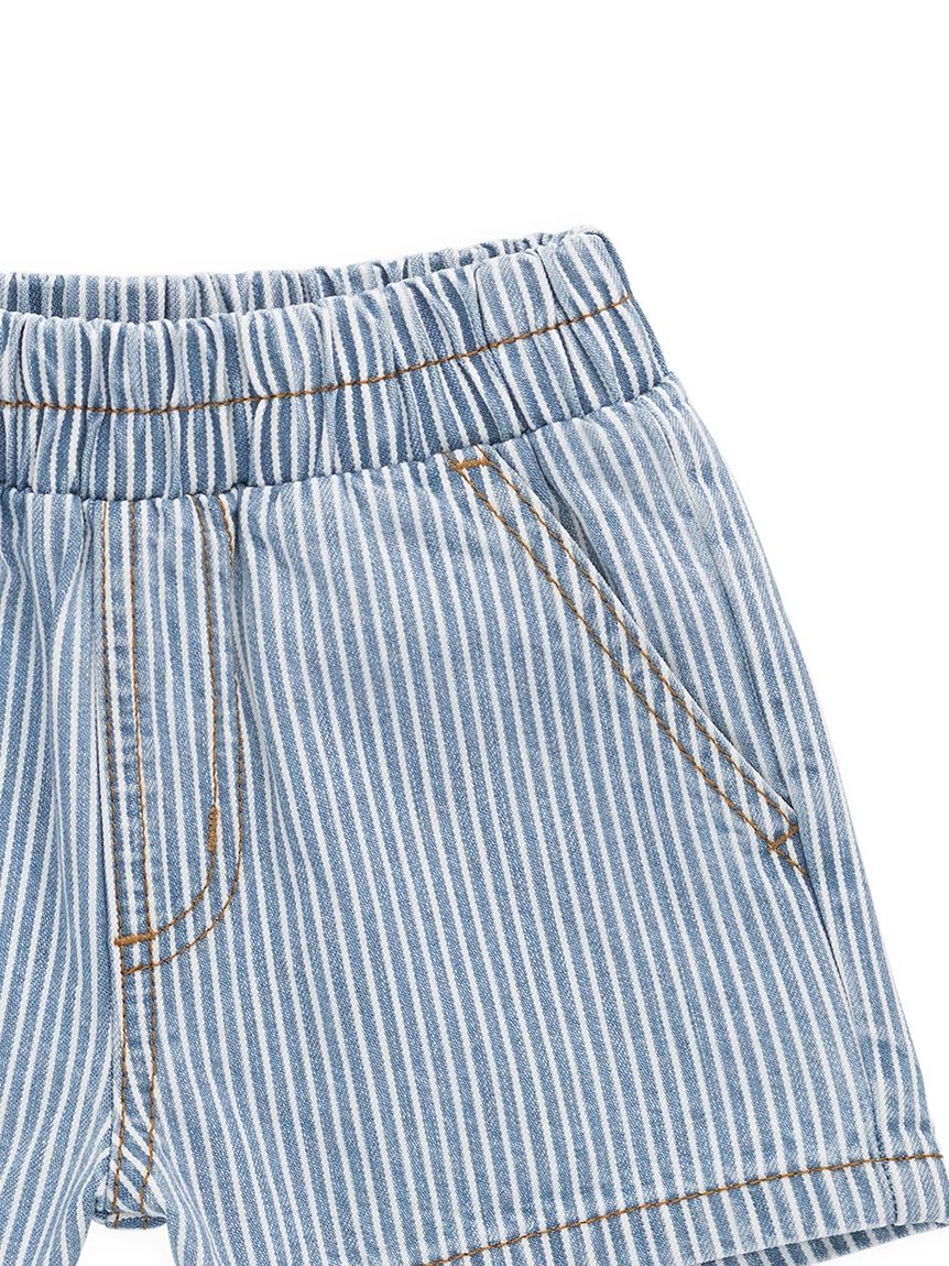 ベビー＆キッズ】ヒッコリーショートパンツHoliday Stripe（70～120cm