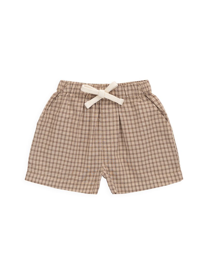 ベビー＆キッズ】チェックショートパンツ Cabin Check Cocoa（70?100cm