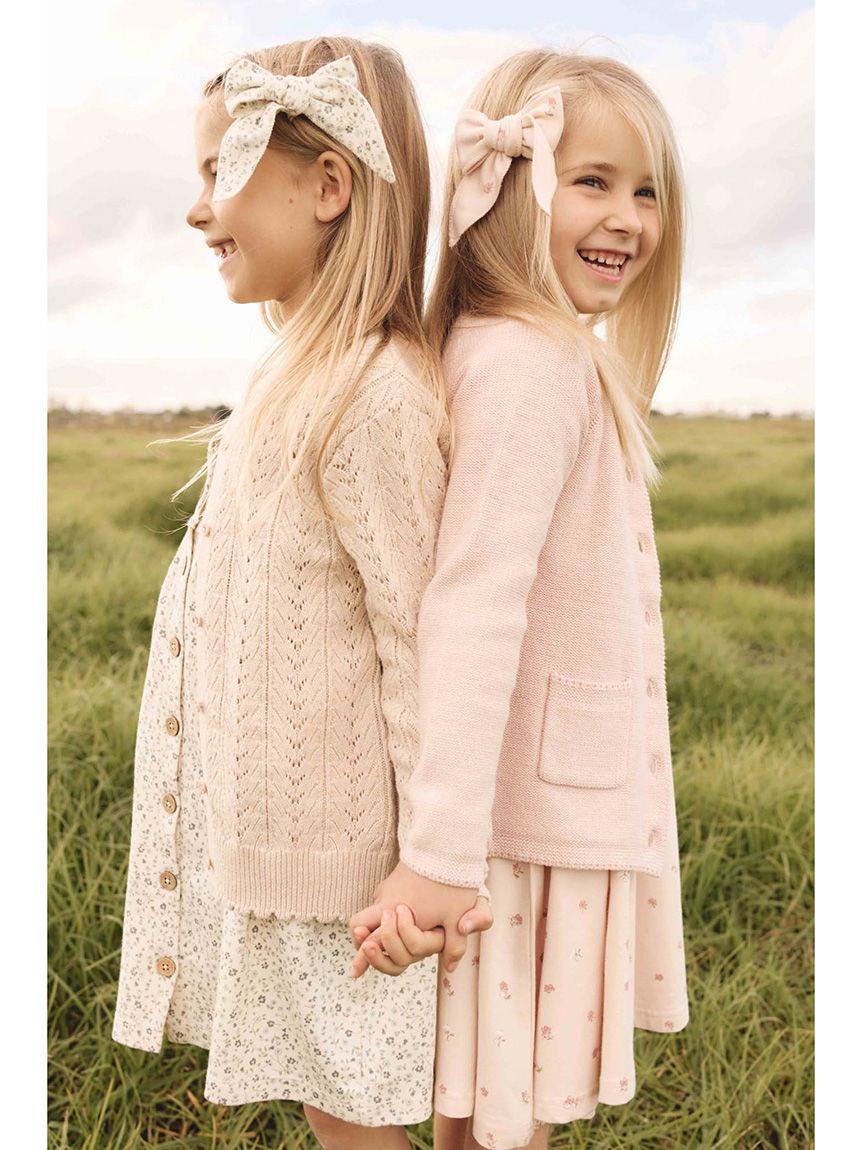 【Sister Jane】花モチーフ ロマンティックヘアリボン 30SJ03TO580PNK | Romanced Ruffle Top【SISTER JANE_シスター