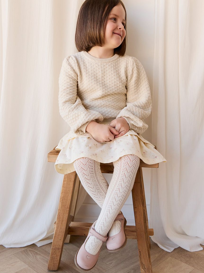 舞音 ケーブルタイツ Parchment(洋服) │ JAMIE KAY （ジェイミーケイ）公式