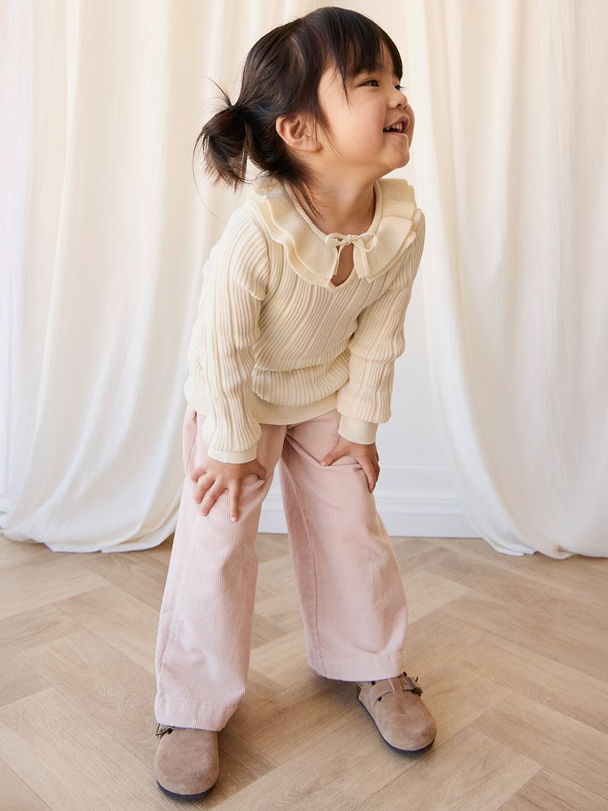 【美品】シーマリーcccmalie カシミアフリル袖ニット エクリュ 美品】シーマリーcccmalie カシミアフリル袖ニット エクリュ シー