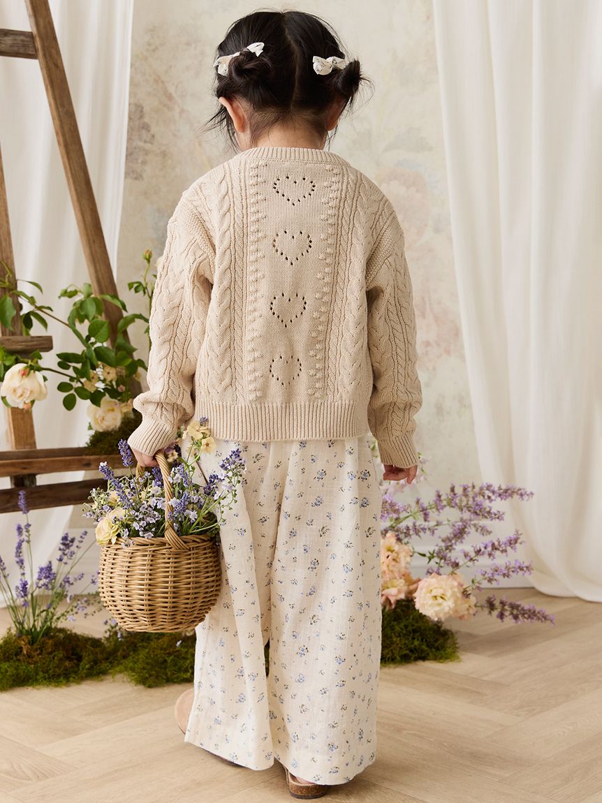 リボンカーディガン Light Oatmeal Marle(洋服) │ JAMIE KAY