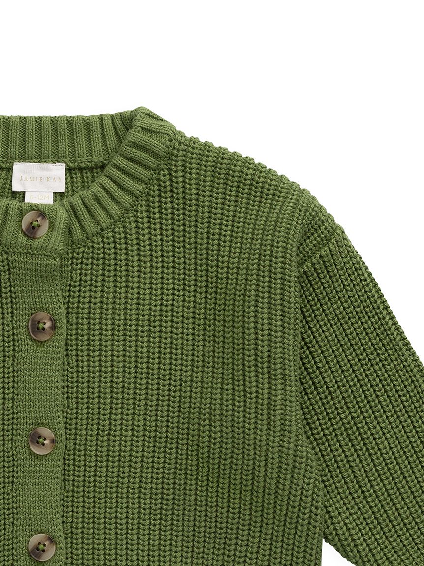 ベビー＆キッズ】ニットカーディガン Matcha（70～100cm）(洋服