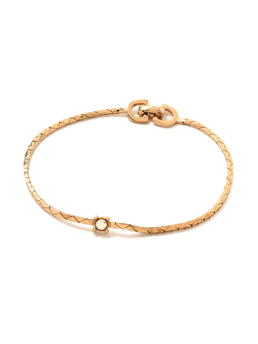 GivenchyＧＧロゴラインストーンブレスレット