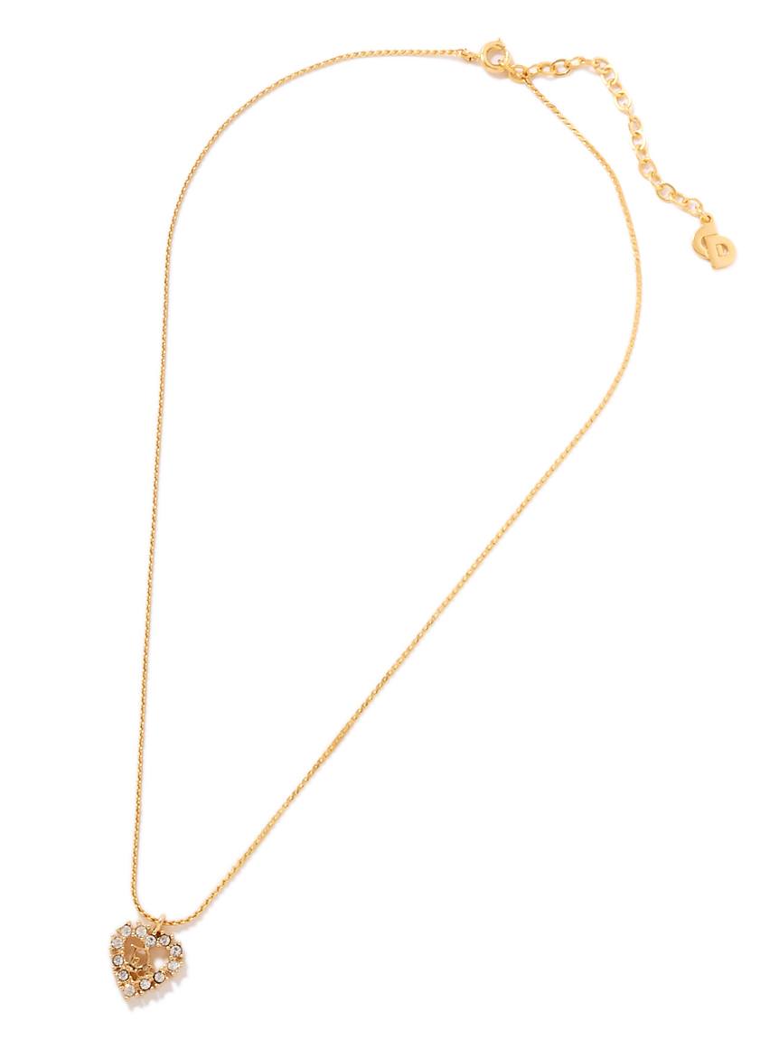 Christian Diorハートロゴネックレス