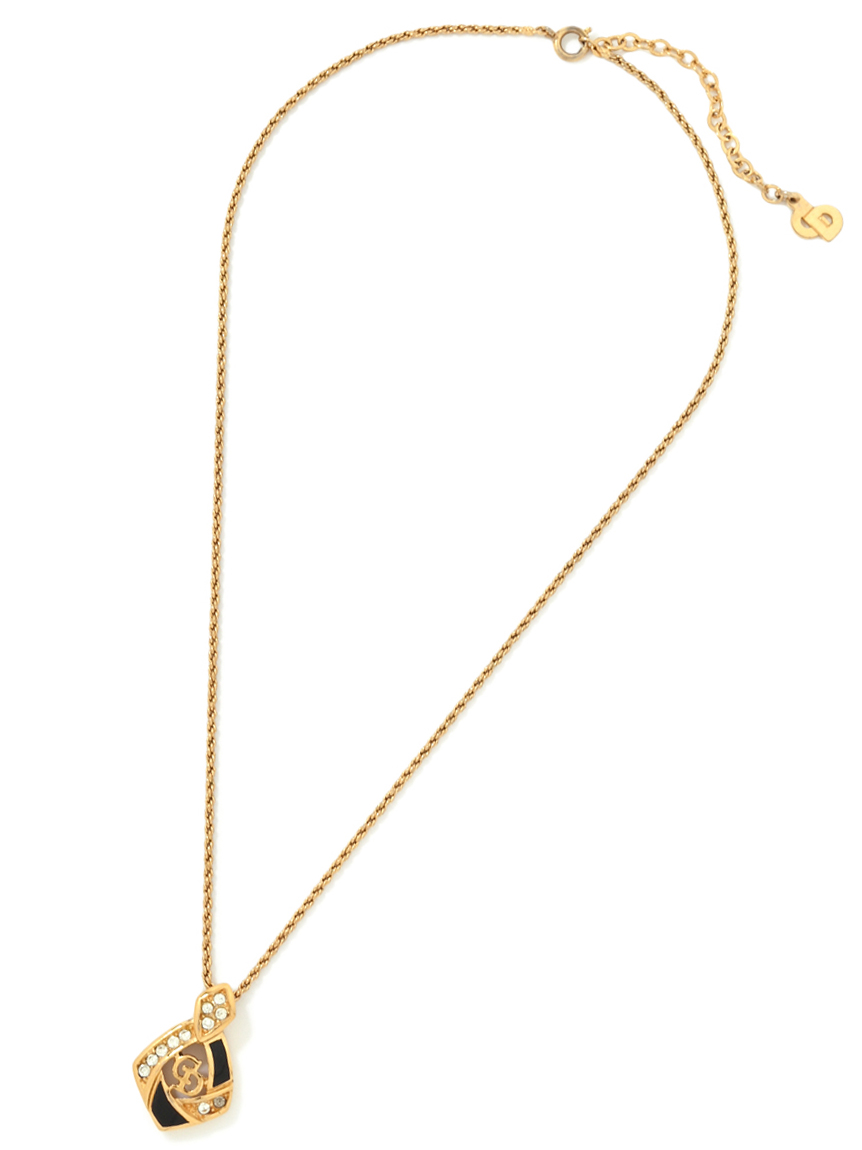 Christian Dior CDロゴネックレス(ヴィンテージアクセサリー