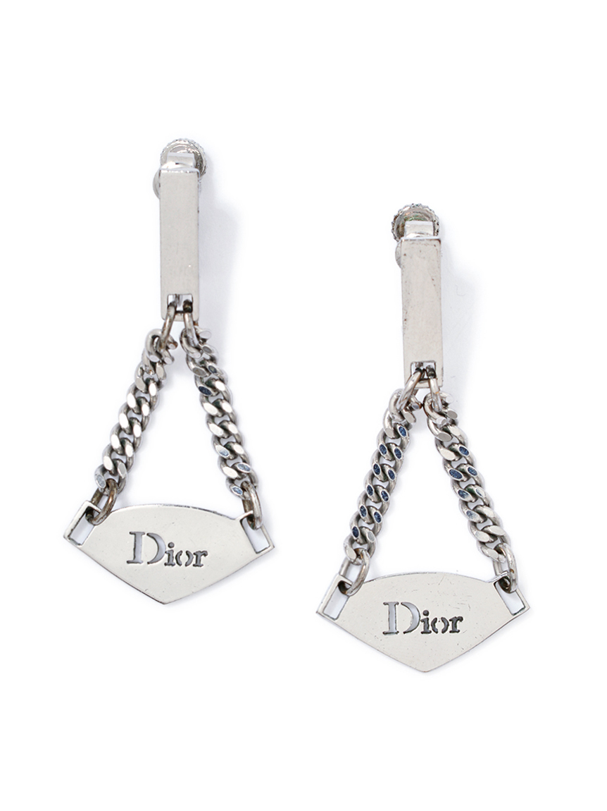 Christian Dior ロゴイヤリング(ヴィンテージアクセサリー