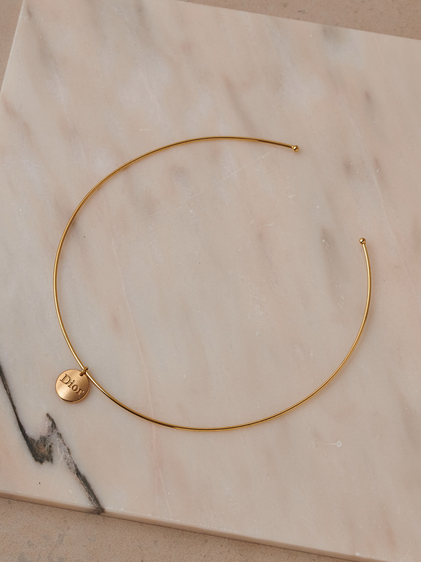 Christian Dior ロゴネックレス(ヴィンテージアクセサリー