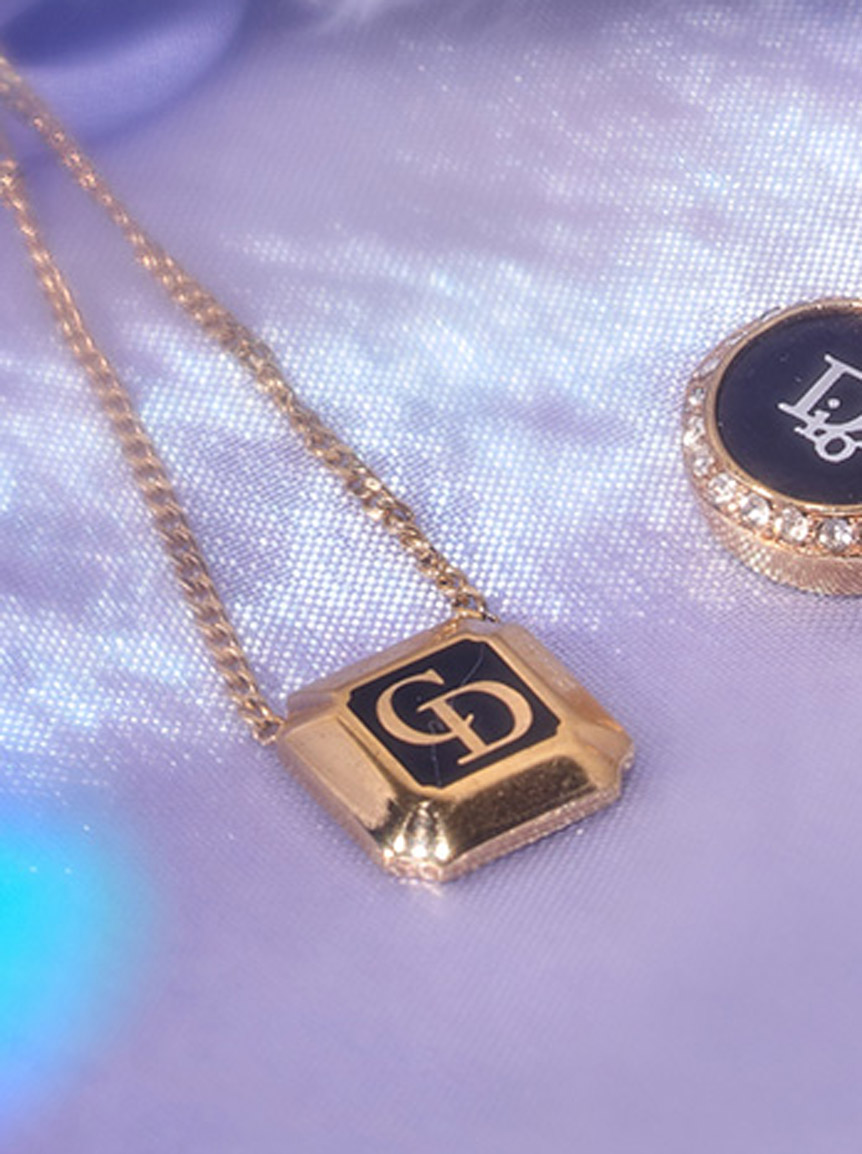 Christian Dior CDロゴネックレス(ヴィンテージアクセサリー