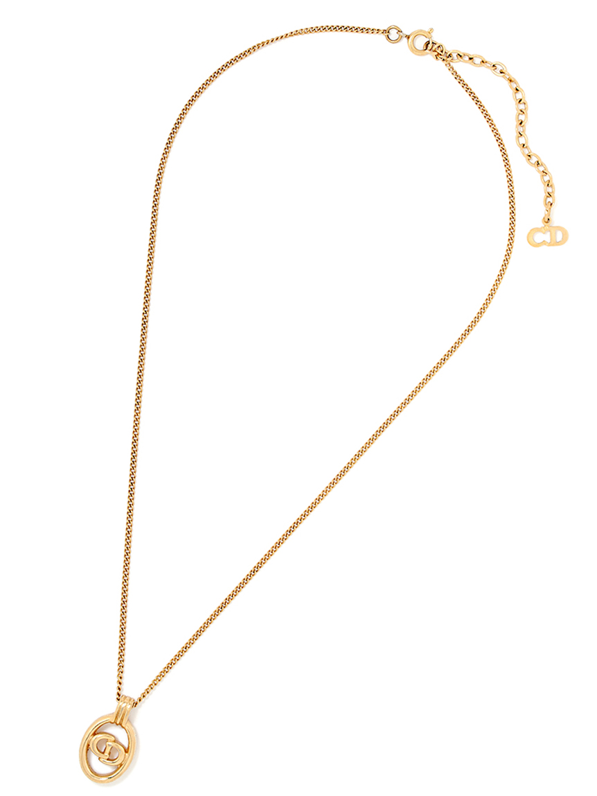Christian Dior CDロゴネックレス(ヴィンテージアクセサリー