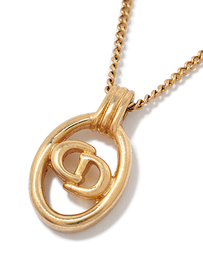 Christian Dior CDロゴネックレス(ヴィンテージアクセサリー