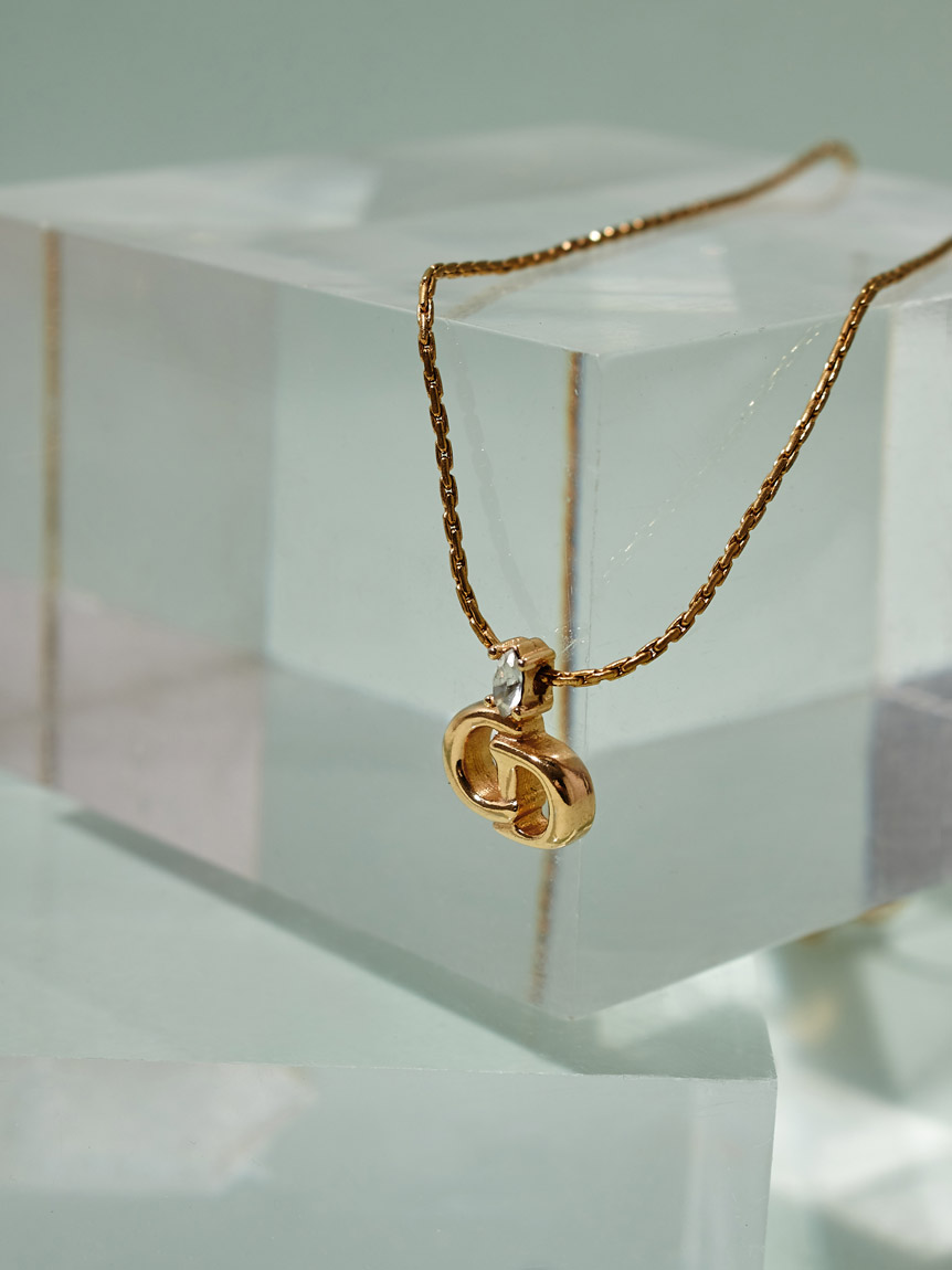 Christian Dior CDロゴネックレス(ヴィンテージアクセサリー