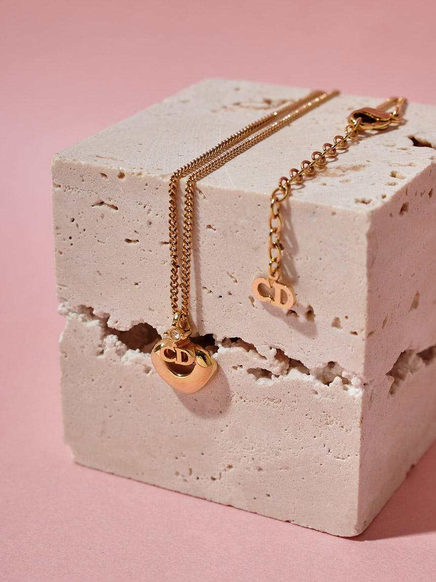 Christian Dior ディオール　ネックレス　ロゴ　45cm Christian Dior ロゴネックレス(ヴィンテージアクセサリー