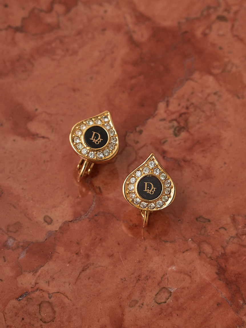 Christian Dior ロゴイヤリング(ヴィンテージアクセサリー
