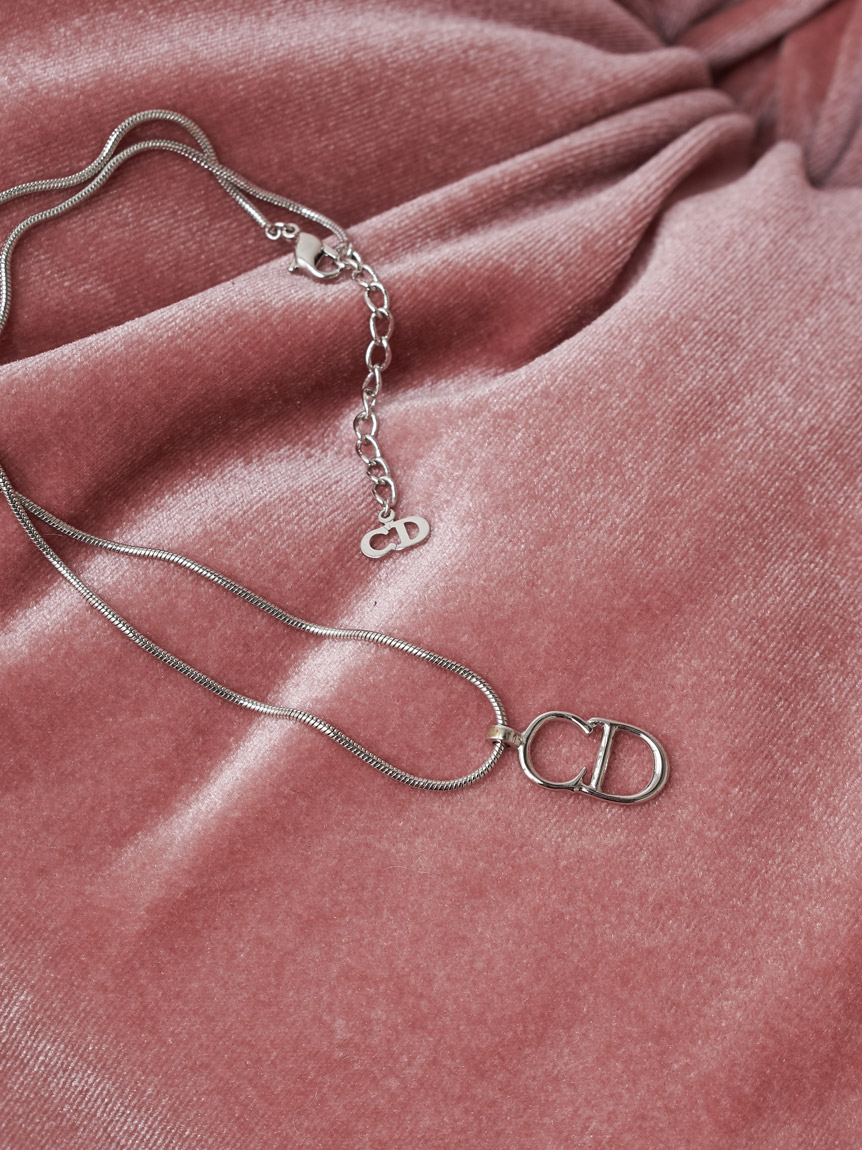 Christian Dior CDロゴネックレス(ヴィンテージアクセサリー
