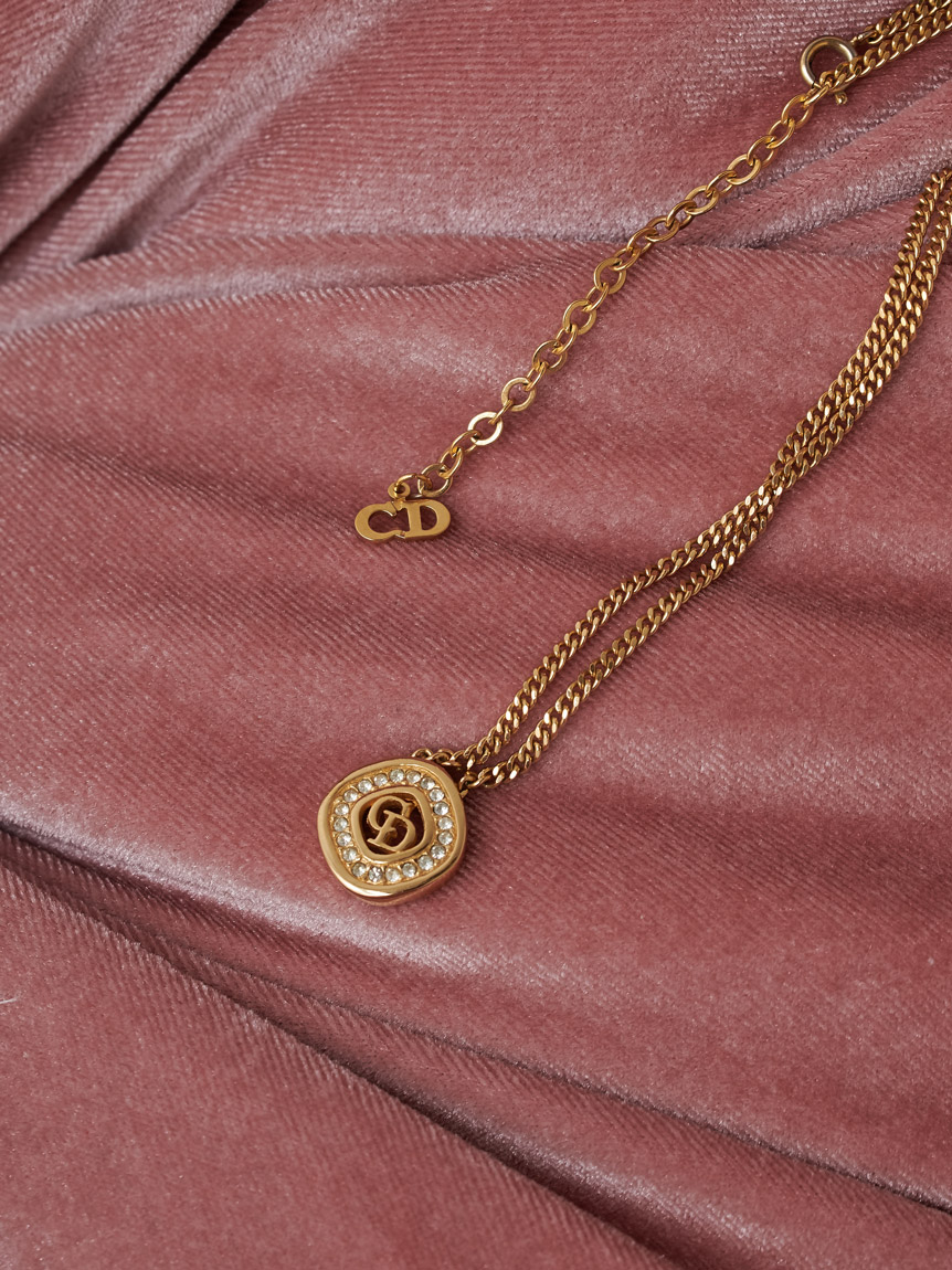 Christian Dior CDロゴネックレス(ヴィンテージアクセサリー