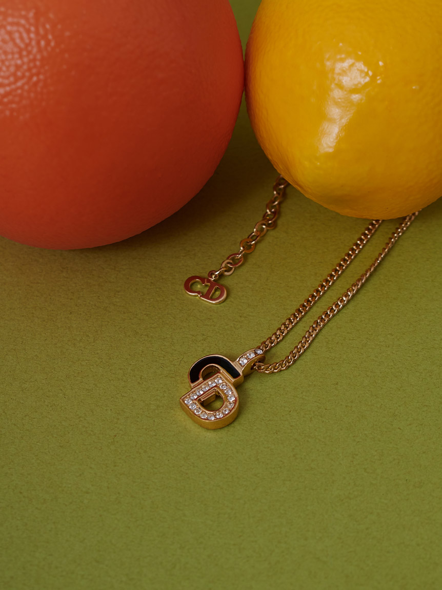 Christian Dior CDロゴネックレス(ヴィンテージアクセサリー