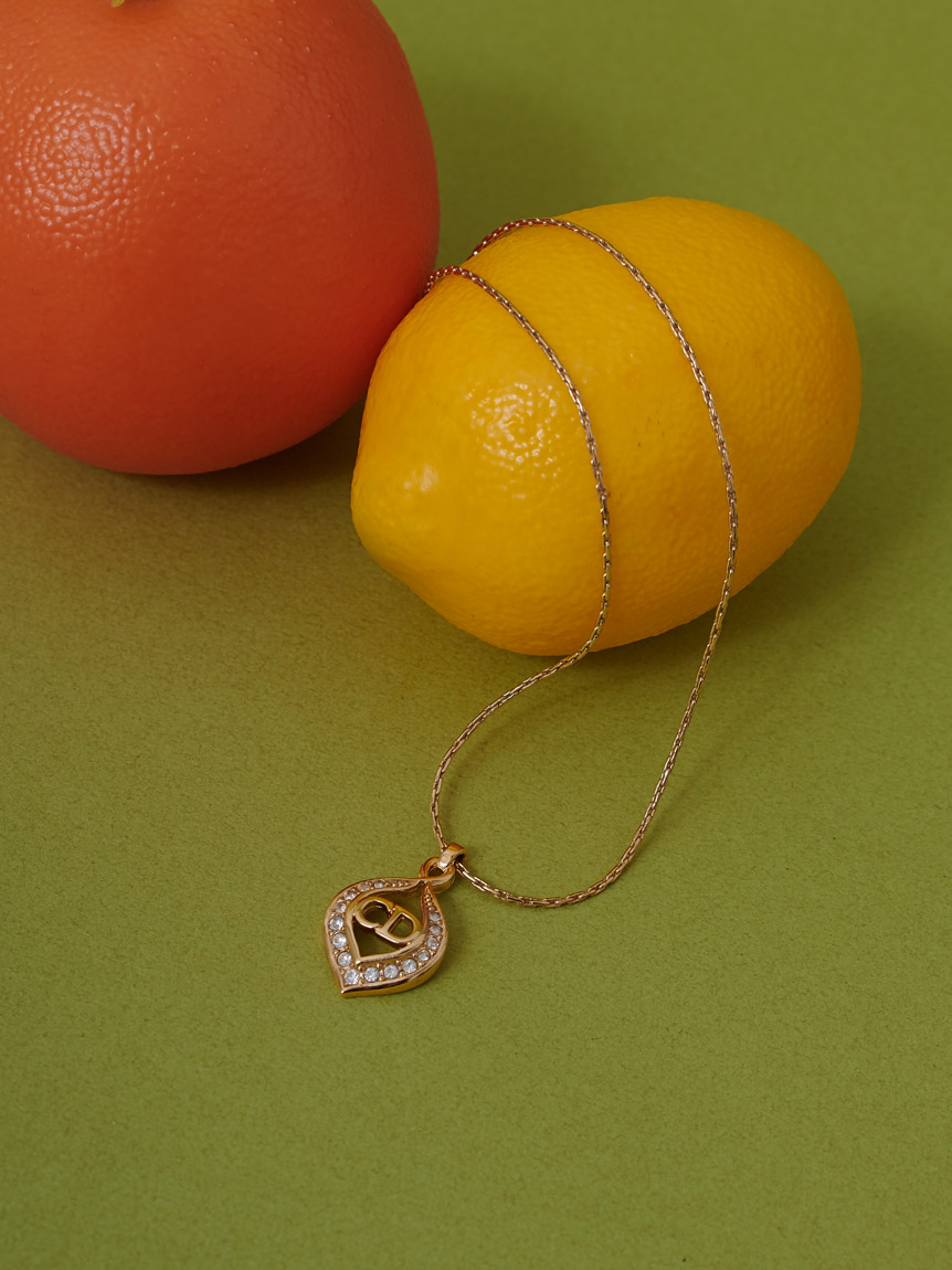Christian Dior CDロゴネックレス(ヴィンテージアクセサリー