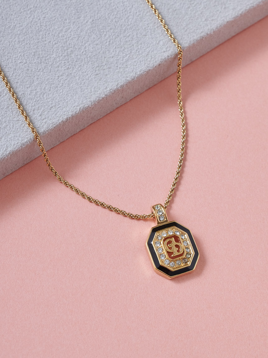 Christian Dior CDロゴネックレス(ヴィンテージアクセサリー