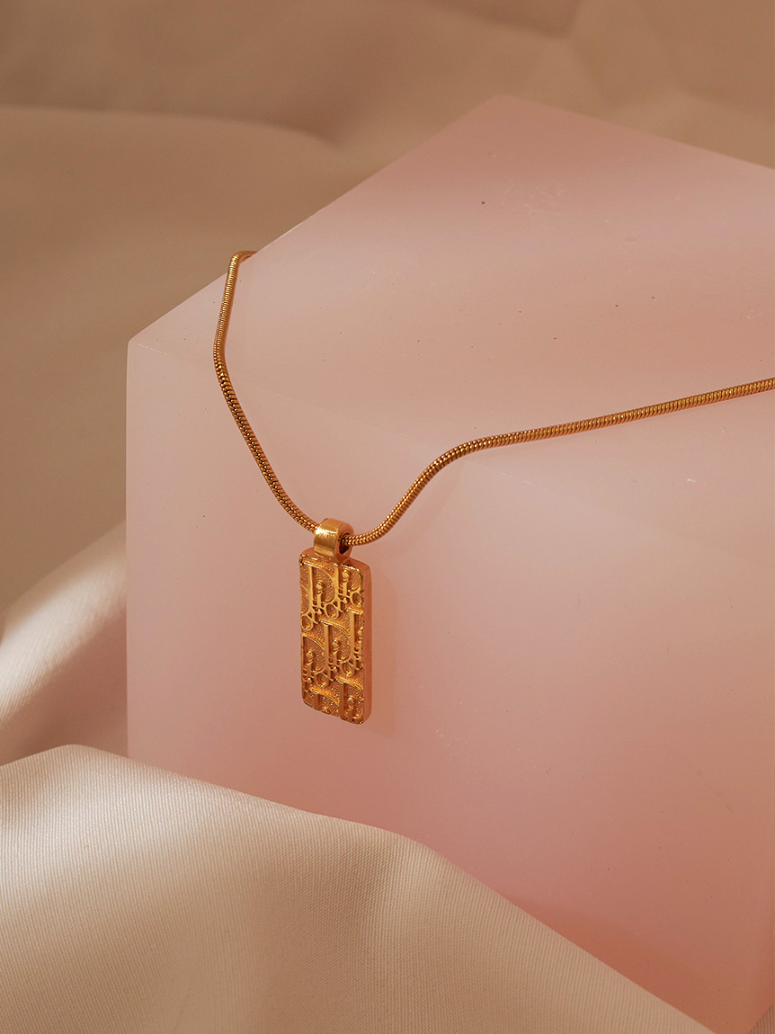 Christian Dior ラインストーントップネックレス(ヴィンテージ