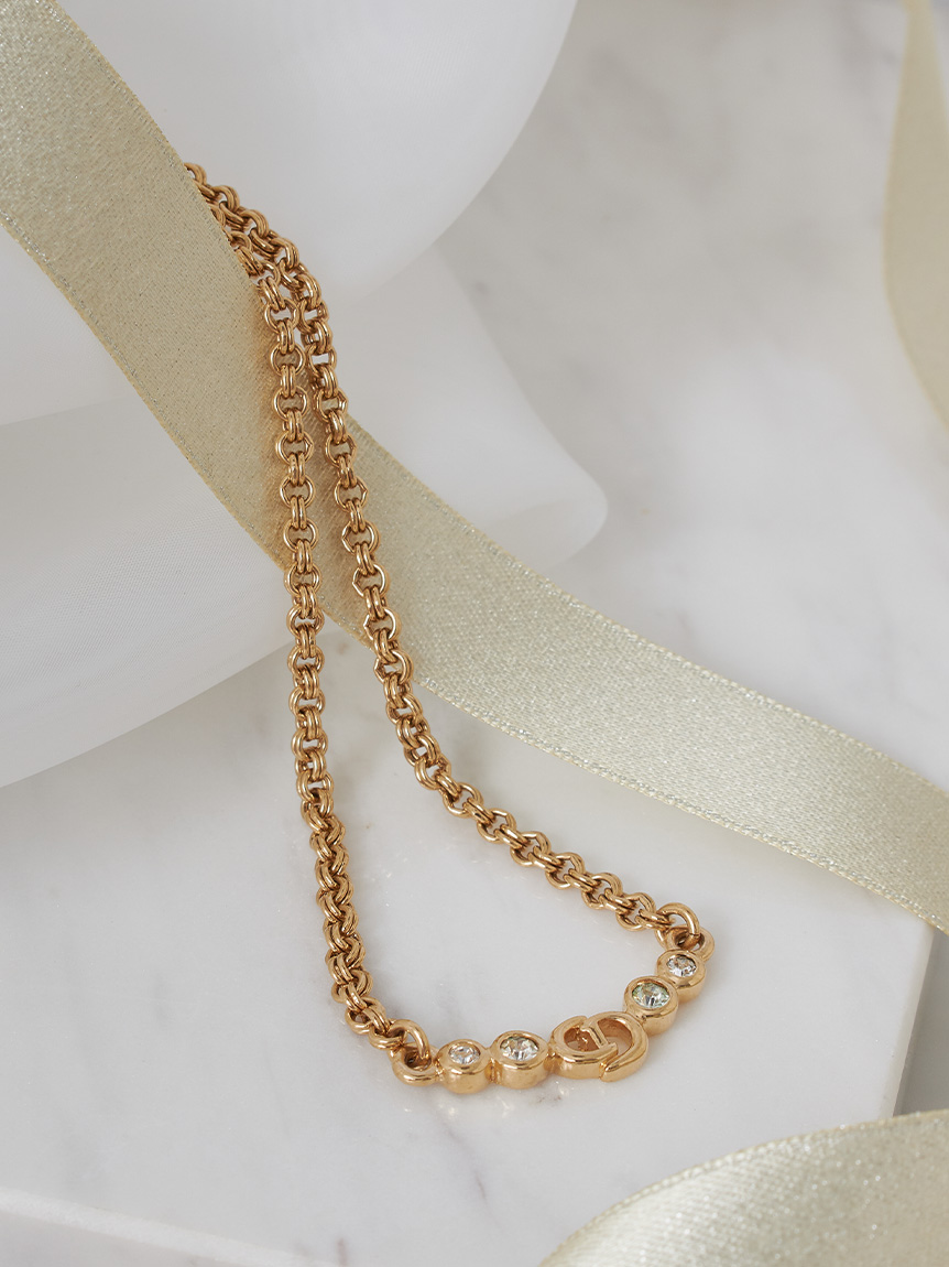 Christian Dior CDロゴネックレス(ヴィンテージアクセサリー