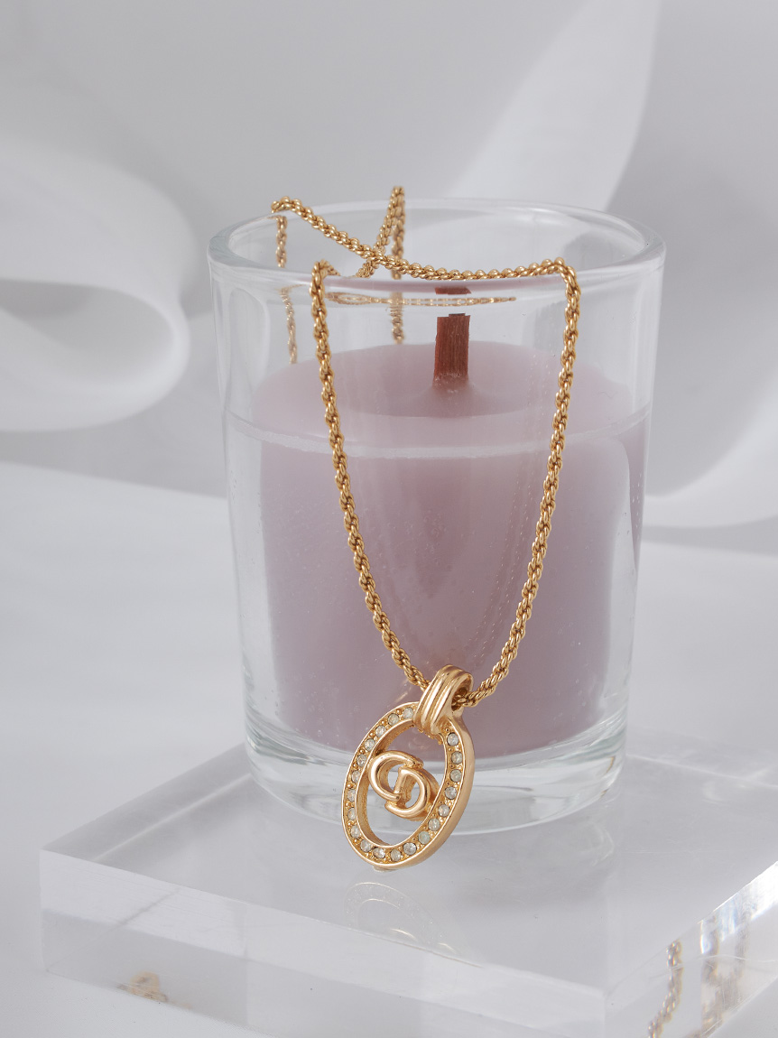 Christian Dior CDロゴネックレス(ヴィンテージアクセサリー Christian Dior CDロゴネックレス(ヴィンテージアクセサリー
