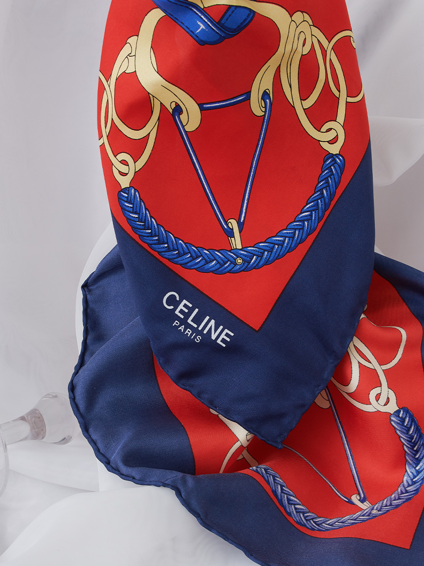 CELINE シルクスカーフ(ヴィンテージアクセサリー)｜ヴィンテージ商品