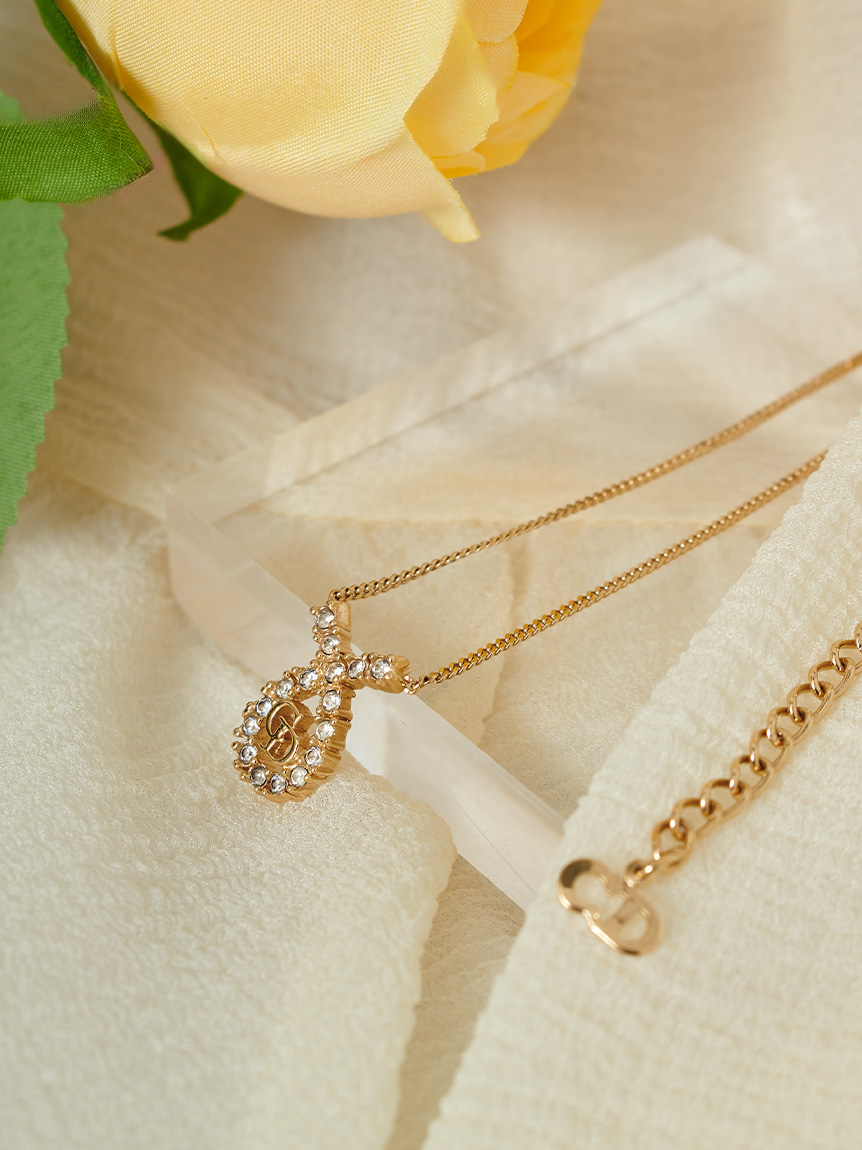 Christian Dior CD ロゴネックレス(ヴィンテージアクセサリー