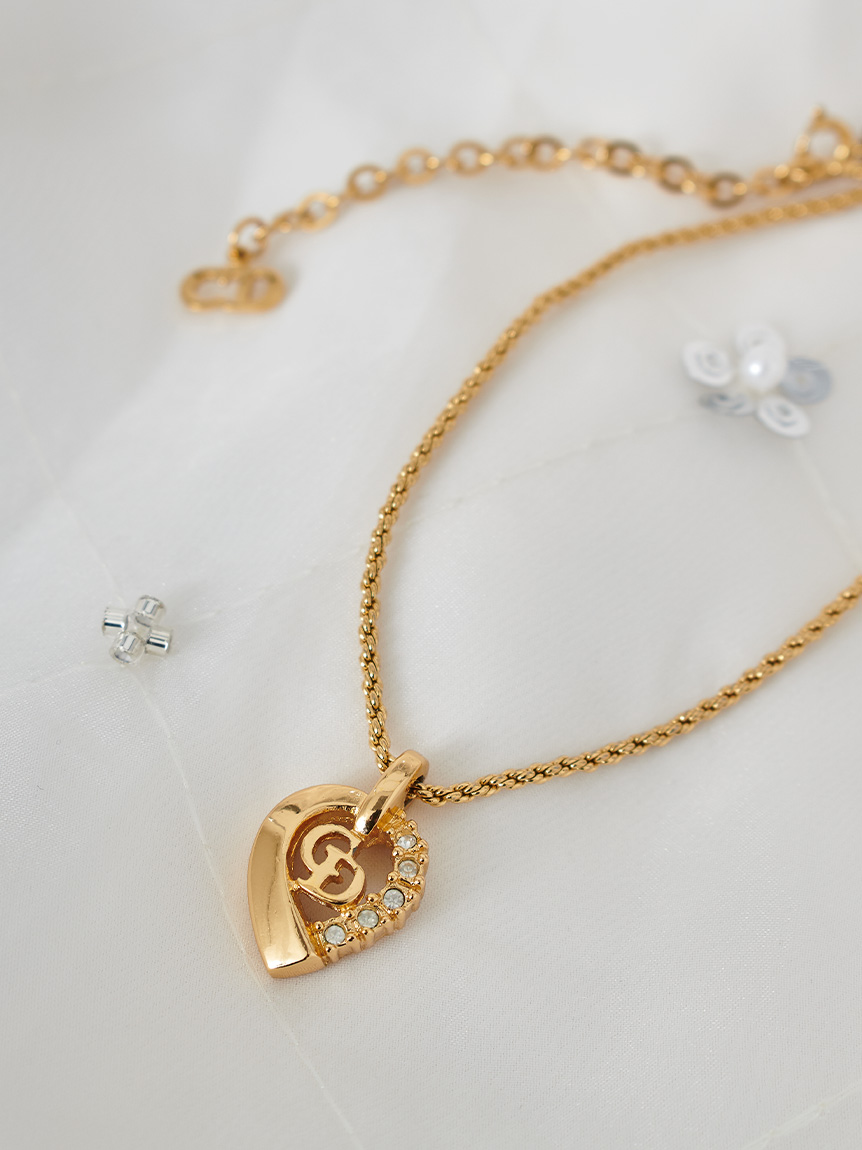 Christian Dior CD ロゴネックレス(ヴィンテージアクセサリー