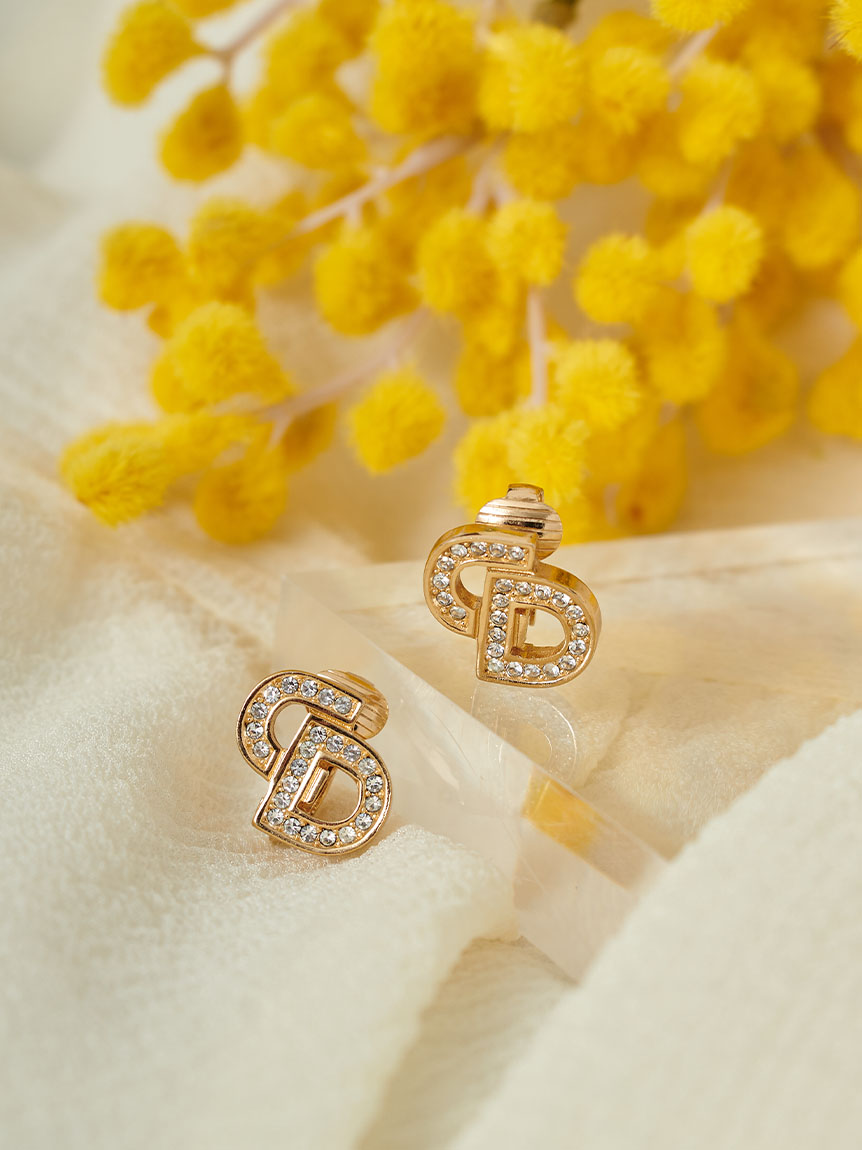 Christian Dior CD ロゴイヤリング(ヴィンテージアクセサリー